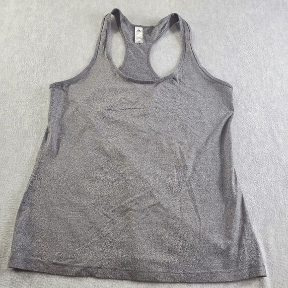 90 Degree By Reflex Tank Top Womens Large Gray Active Sleeveless Racerback - Picture 1 of 7